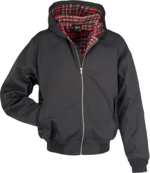 Rockabilly Bomberjacke - Lord Canterbury Hooded - S bis 5XL - für Männer - Größe S - schwarz - Männer - male