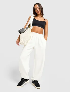 Womens Pantalone Ampio Soft Lux - Beige, beige beige Donna taglia S - Adidas - FashionsVida