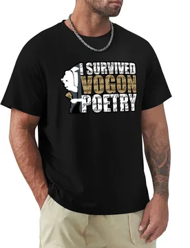 I survived Vogon poetry T-Shirt Basic Lightweight Short Sleeve Tee - Aliexpress - FashionsVida
