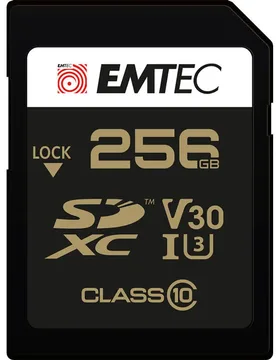 Carte Mémoire Sd 256gb Uhs-i U3 V30 Speedin Pro One Size unisex - EMTEC - FashionsVida