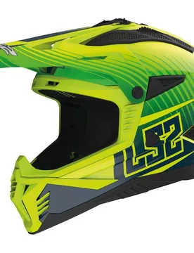 Casco Moto Cross Enduro MX708 FAST 2 DUCK Giallo Verde F taglia XS - LS2 - FashionsVida