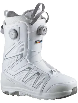 Boots de snowboard - Launch BOA SJ BOA White/Alloy - Taille 44,5 - Blanc - Salomon Snowboard - FashionsVida
