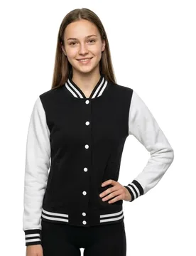 Veste Sweat College Black / White L - Build Your Brand - FashionsVida