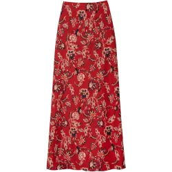 Falda midi de corte evasé con estampado