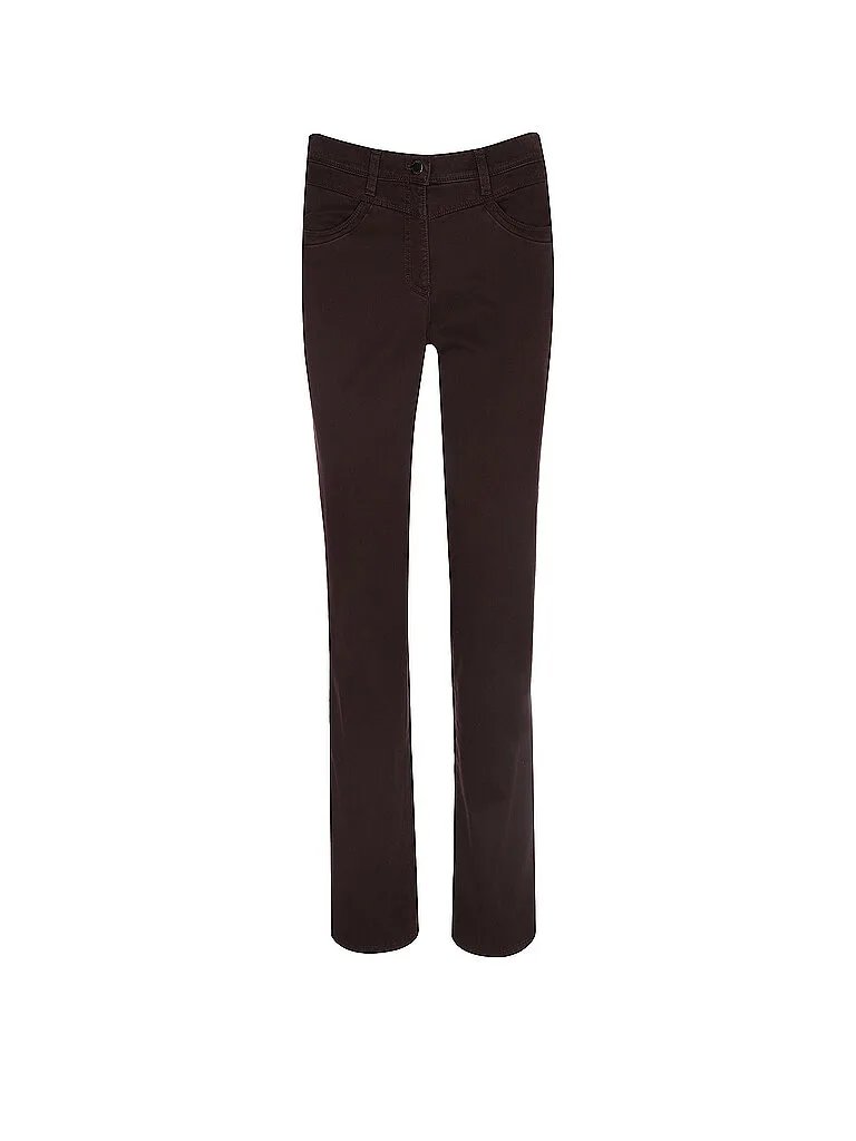 Pantaloni LAURA NEW rosso scuro 46 (corto) - Raphaela By Brax - FashionsVida