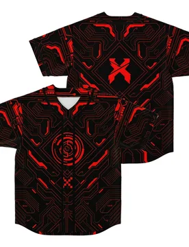 Excision Merch Baseball Jersey Music Festival V-Neck Short Sleeve Button-Down Shirts Men Women Streetwear Tops - Aliexpress - FashionsVida