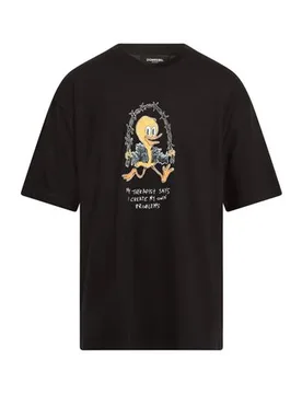 T-shirts Herren Schwarz L,M,S,XL,XS Herren - DOMREBEL - FashionsVida