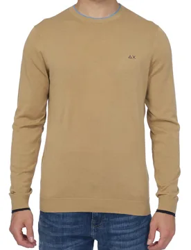 Round Neck Double Rib Giro Doppio Bordino K33105 76 CAMM - Sun68 - FashionsVida