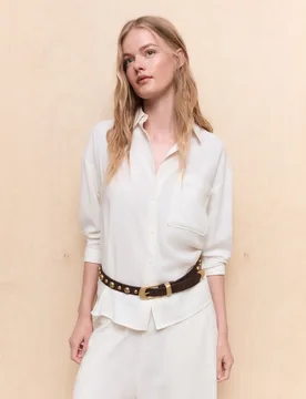 Camisa de mujer de manga larga fluida - Easy Wear - FashionsVida