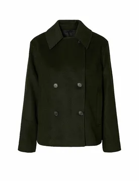 Chaqueta de lana SLFALMA oliva 40 - Selected Femme - FashionsVida