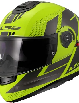 Casco Moto Modulare P/J FF908 STROBE II CODE Giallo Fluo taglia L - LS2 - FashionsVida