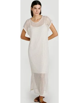 Vila - Vestido midi con calados - Vila - FashionsVida