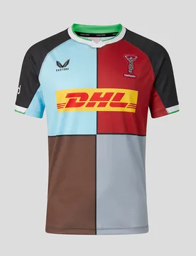 Harlequins Men's 2026/27 Home Replica Shirt BLACK 3XL male - Castore - FashionsVida