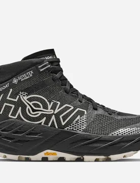 Women's Speedgoat 7 Hike GORE-TEX® Hiking Shoes in Black/Alabaster, Size 8.5 - HOKA - FashionsVida