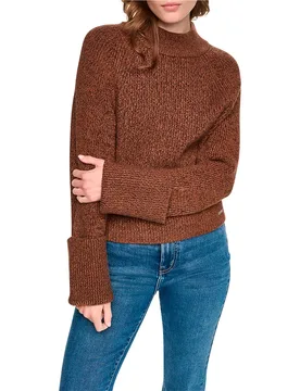 Pull à Col Roulé Dw7000708 Caramel / Espresso Brown XS - DKNY - FashionsVida