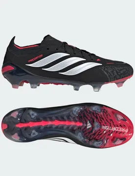 Scarpe da calcio Predator Elite Firm Ground 38 2/3 Core Black / Cloud White / Lucid Red - Adidas - FashionsVida