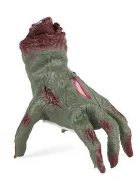 Animierte Zombiehand Halloween-Deko grün-rot 20 cm - FIESTAS GUIRCA, S.L. - FashionsVida