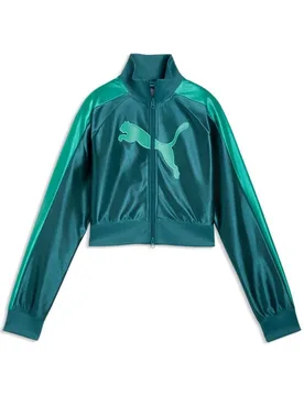 Trainingsjacke - FUTURE..ARCHIVE T7Slim Cropped Track Jacket - XS bis XL - für Damen - Größe XS - grün - Frauen - female - Puma - FashionsVida