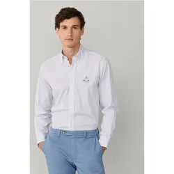 Camisa de hombre de mini cuadros fit Club