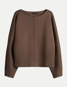 Relaxed-Fit Sweatshirt Gilan Braun 38 - Opus - FashionsVida