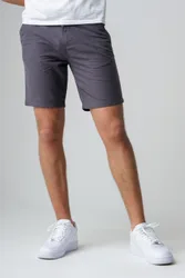 Cotton Oxford Mens Shorts with Belt - - Size: L