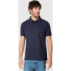 Polo de hombre de manga corta con bolsillo en el pecho