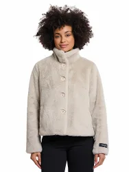 Veste aspect fourrure VIE crème 40