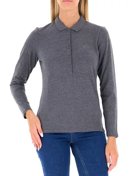 Polo maniche lunghe GRIGIO SCURO S - Sun68 - FashionsVida