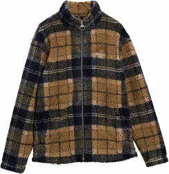 Tartan Fleece Zip Through Sweatshirt Birchwood Dress Tartan - Taille XL