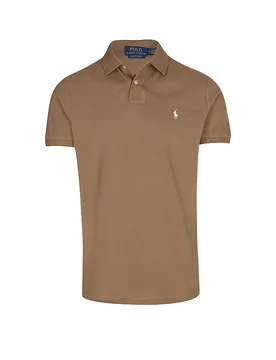 POLO Poloshirt Custom Slim Fit braun XL herren - Ralph Lauren - FashionsVida