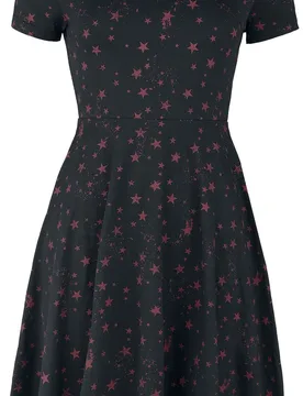 Kurzes Kleid für Damen schwarz/rot "Pocket Dress" von - Frauen - female - RED by EMP - FashionsVida