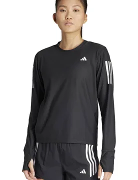Own the run camiseta técnica manga larga mujer Marino (L) - Adidas - FashionsVida