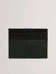 Leather Webbing Tab Wallet Dark Green male