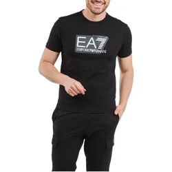 Armani 3dpt81 Mens T Shirt - Black Cotton - Size Medium