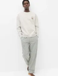 Cotton Rich Spencer Bear™ Pyjama Set Grey Mix male