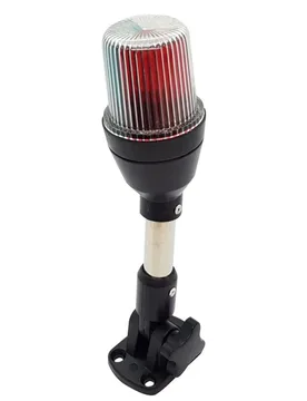Tri-color Folding Navigation Light 25 Cm Black One Size unisex - Goldenship - FashionsVida