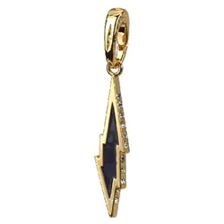 Pendentif Amulette éclair Gold / Black One Size unisex