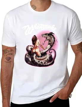 Girl and snake whitesnake art band gift for fans T-Shirt cotton t shirts man 100% mens graphic t shirts T-Shirt - Aliexpress - FashionsVida