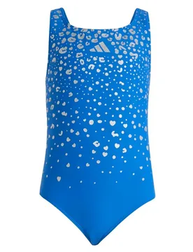 Glitter V-back Swimsuit Bright Royal 3-4 Years Girls - Adidas - FashionsVida