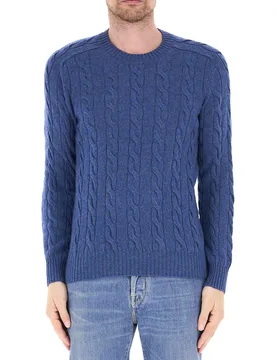 Maglione lana vergine BLU AVIO 50 - Gran Sasso - FashionsVida