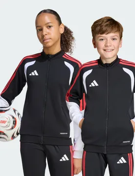 Giacca da allenamento Tiro 26 Competition 11-12A Black / Semi Lucid Red - Adidas - FashionsVida