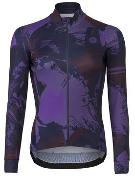 Maglia A Maniche Lunghe Flower Performance Purple Rain - AGU - FashionsVida