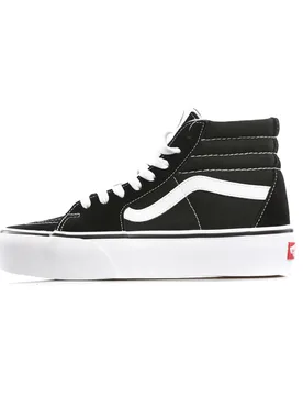 Scarpa Alta Donna Sk8-hi Platform 2.0 Black/true White - Vans - FashionsVida