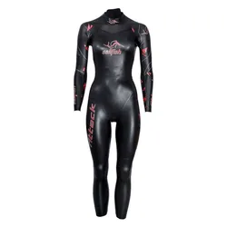Attack 8-4mm Long Sleeve Neoprene Wetsuit Black MT Women