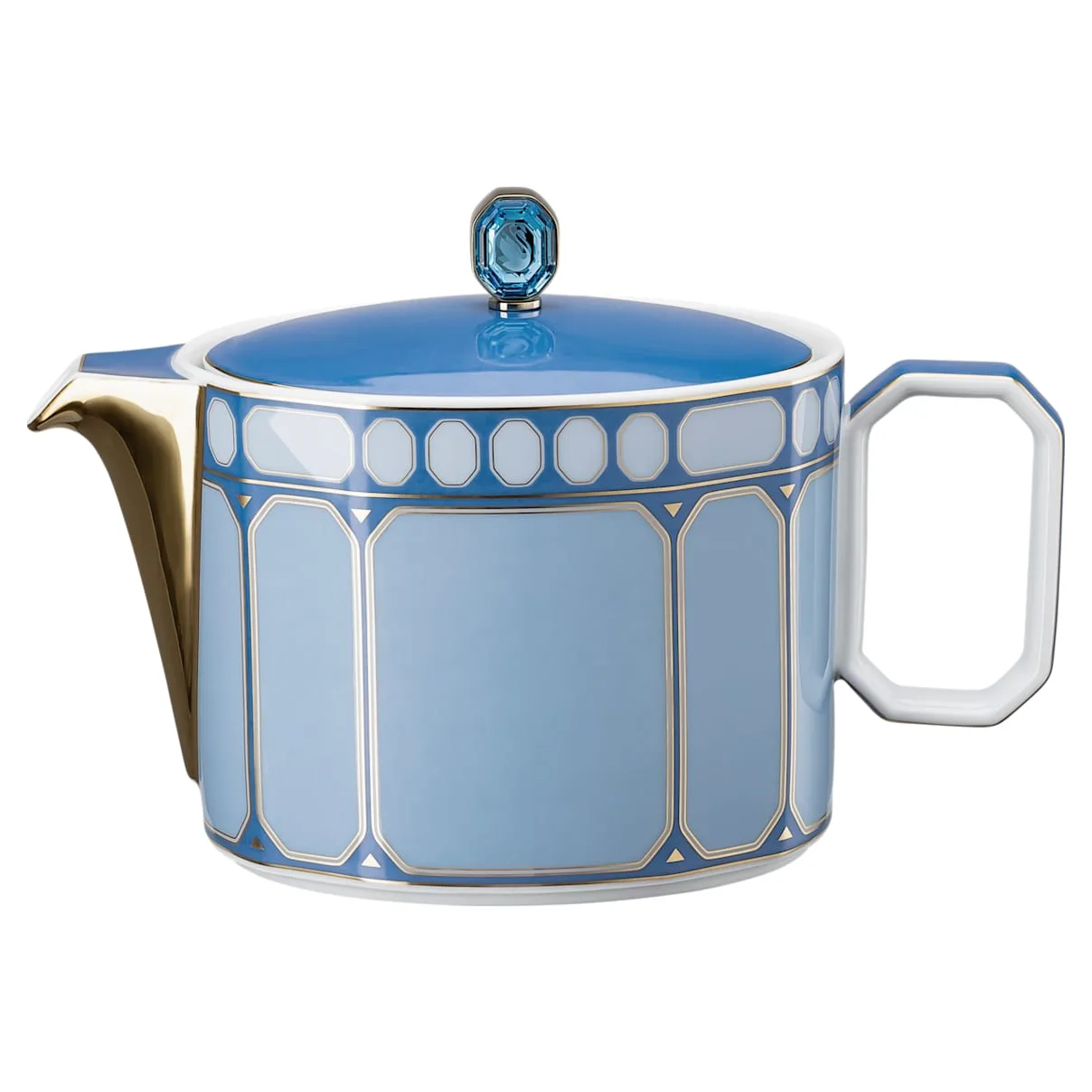 Teiera Signum, Porcellana, Piccola, Blu OS - Swarovski - FashionsVida