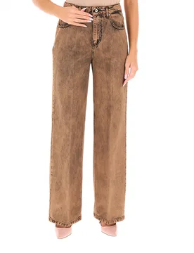 Dixie Pantalone wide leg COGNAC M - Dixie - FashionsVida