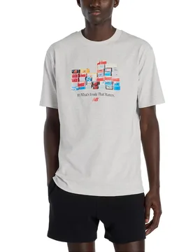 New Boxes Tee Ash Heather L Herren - Balance - FashionsVida