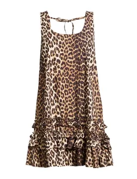 Mini-Kleid Damen Beige 36,38 Damen - Ganni - FashionsVida