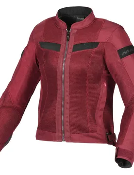 Giacca Moto Donna Velotura Bordeaux taglia M - Macna - FashionsVida