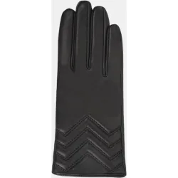 Guantes de piel plena flor compatibles con pantallas táctiles